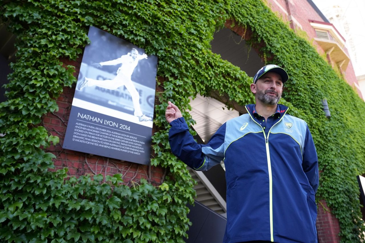 Nathan Lyon was added to the Avenue of Honour, Adelaide, December 15, 2025