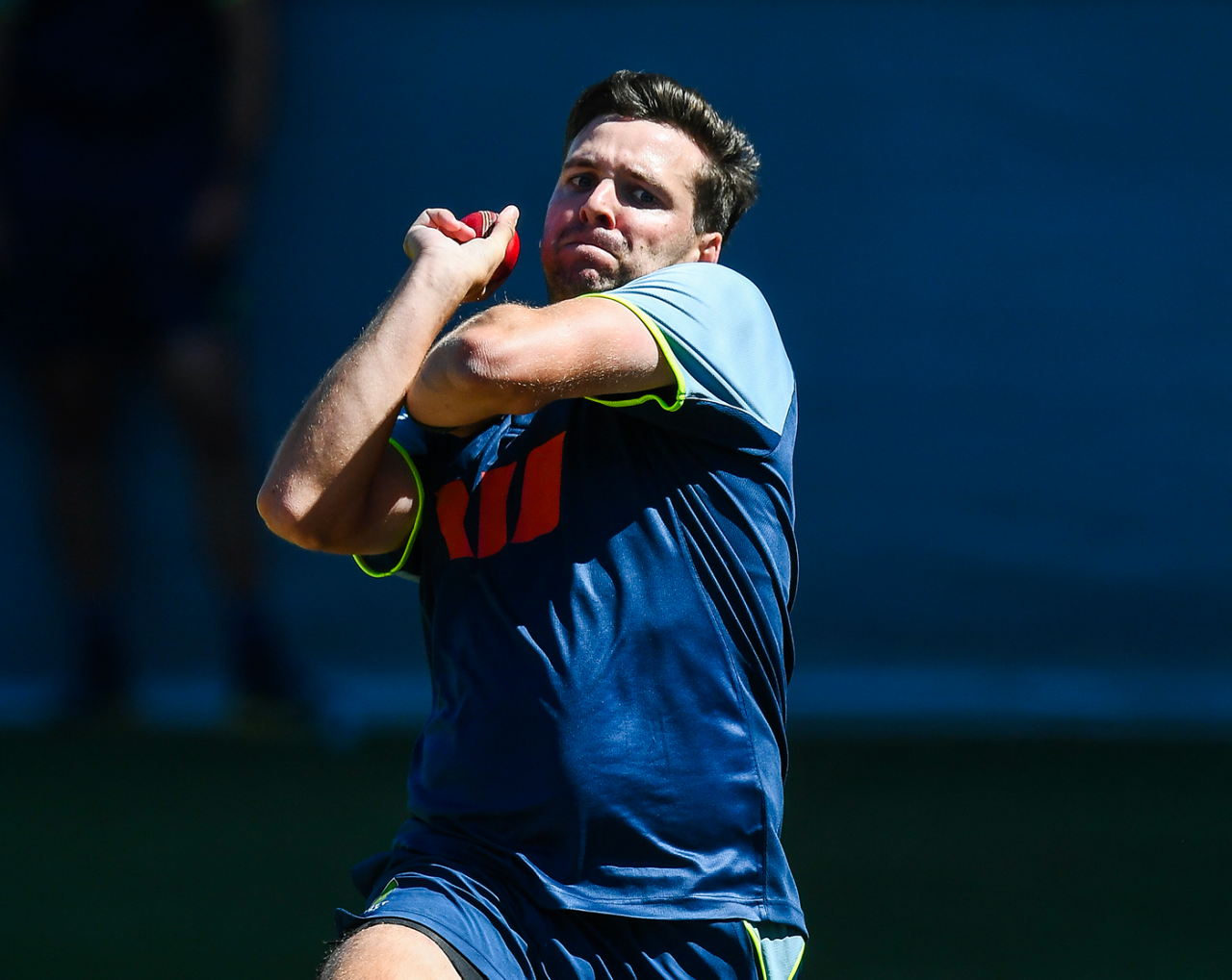 Jhye Richardson trains with the Test squad, Adelaide, December 16, 2025