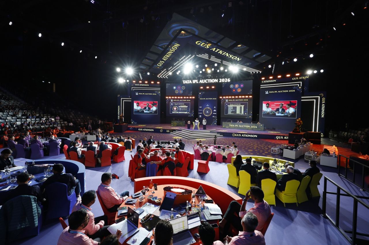 The IPL 2026 auction was held at Etihad Arena in Abu Dhabi, Abu Dhabi, December 16, 2025