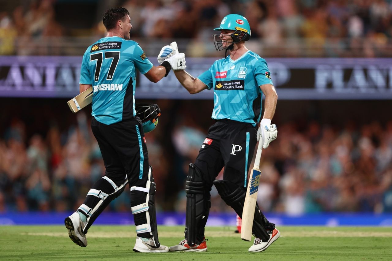 Matt Renshaw and Jack Wildermuth added a record 212 together, Brisbane Heat vs Perth Scorchers, BBL, Brisbane, December 19, 2025