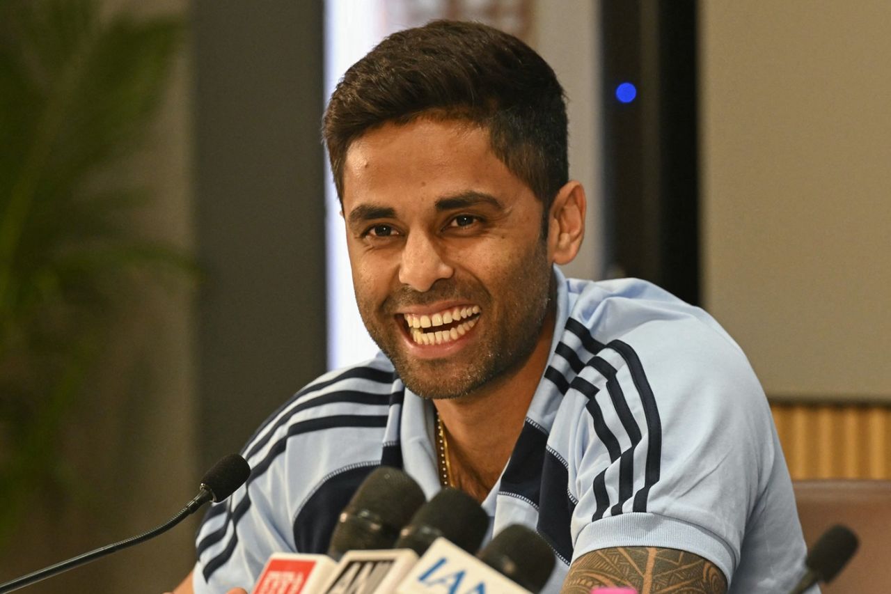 Suryakumar Yadav is all smiles at his press conference, Mumbai, December 20, 2025
