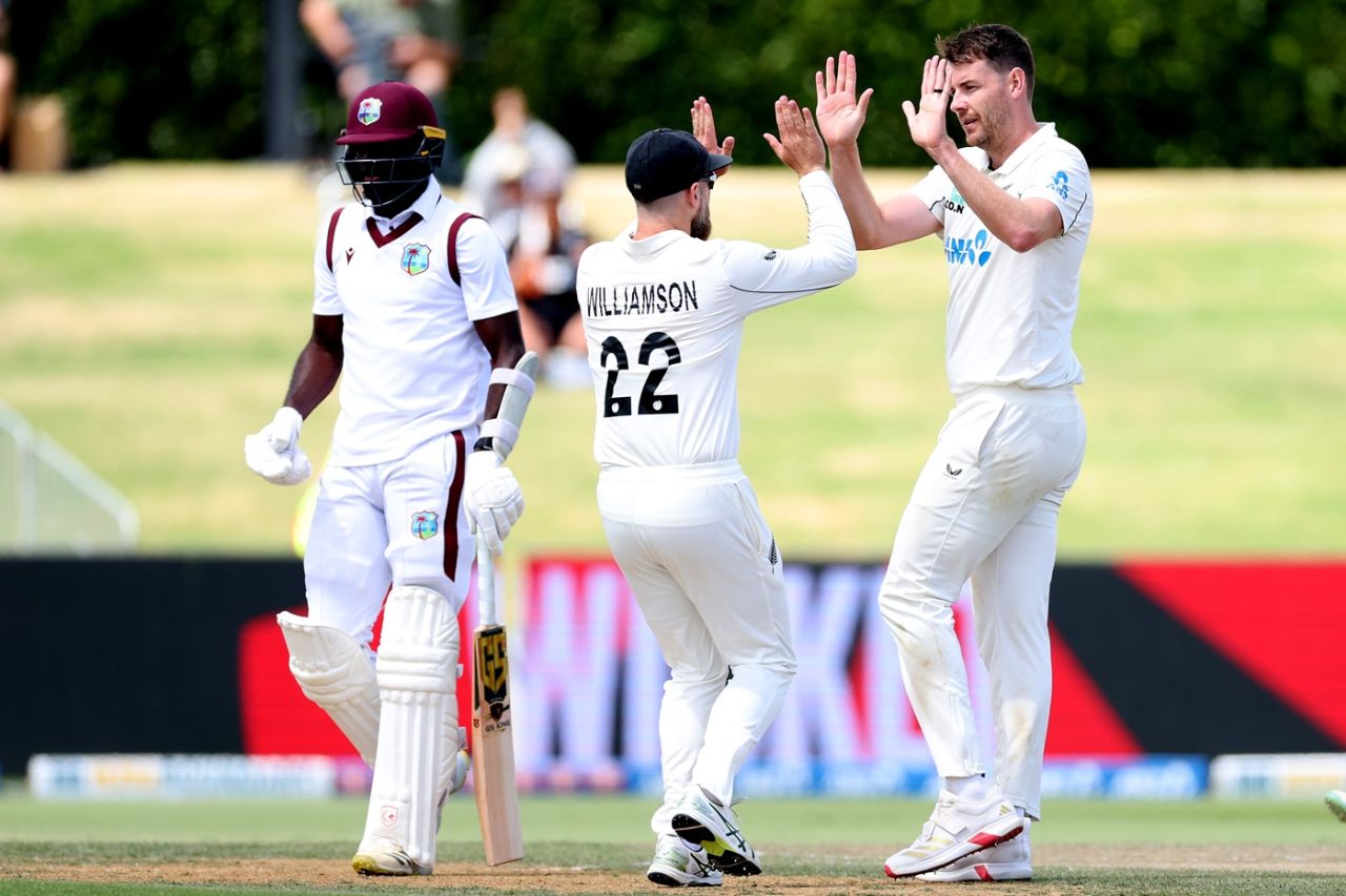 Jacob Duffy made good use of the short ball, New Zealand vs West Indies, 3rd Test, Mount Maunganui, 4th day, December 21, 2025