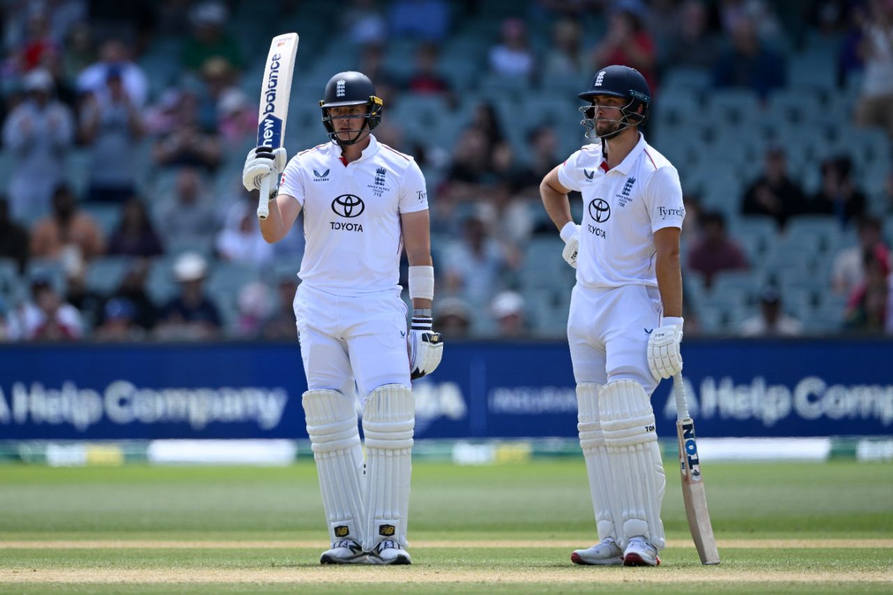 Jamie Smith brought up his fifty as England fought on the fifth morning, Australia vs England, 3rd Test, Adelaide, 5th day, December 21, 2025