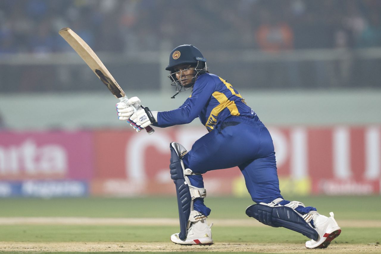 Vishmi Gunaratne faced the most balls among all Sri Lanka batters, India vs Sri Lanka, 1st T20I, Visakhapatnam, December 21, 2025