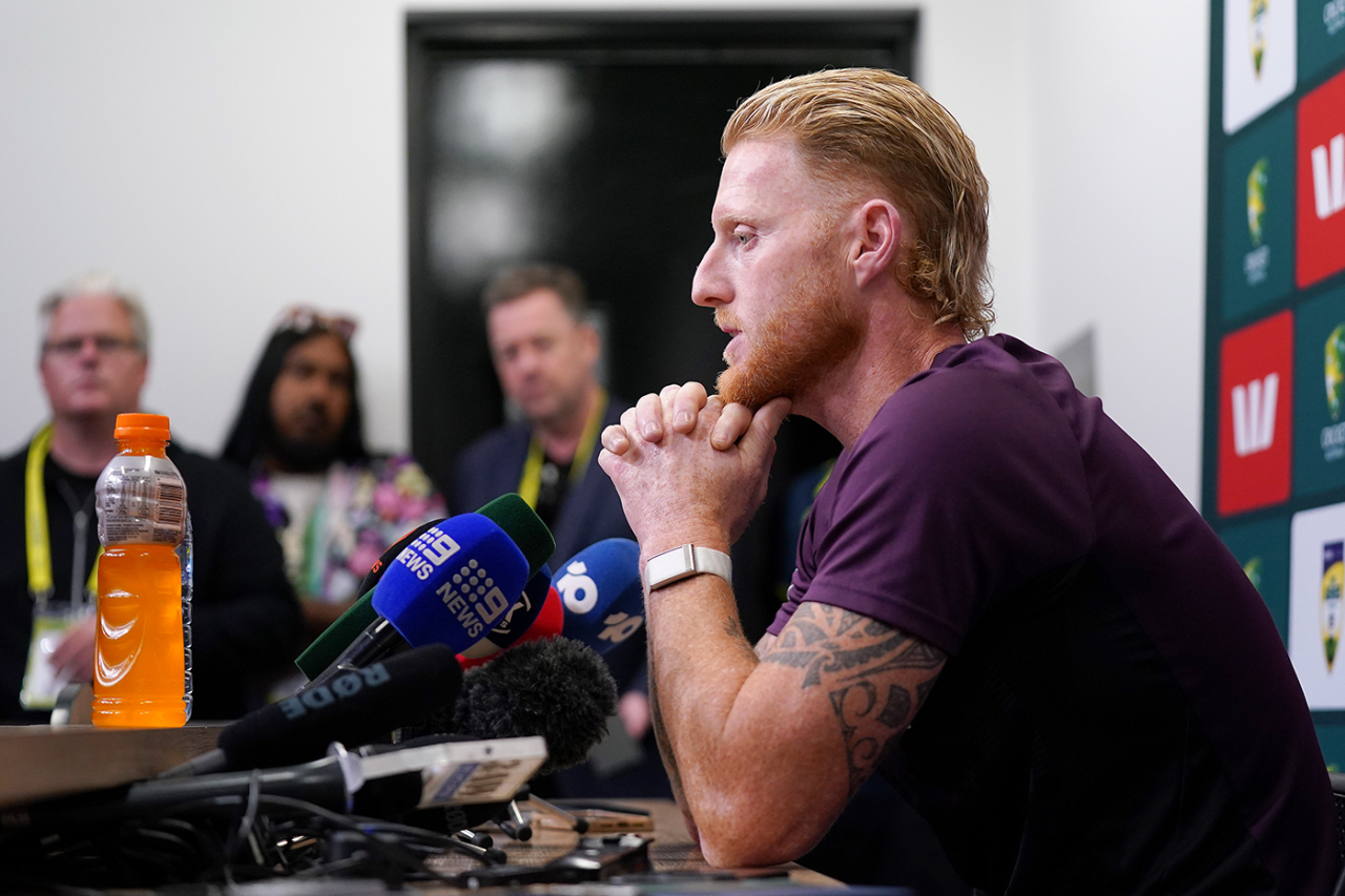 Ben Stokes speaks to the media, Melbourne, December 24, 2025