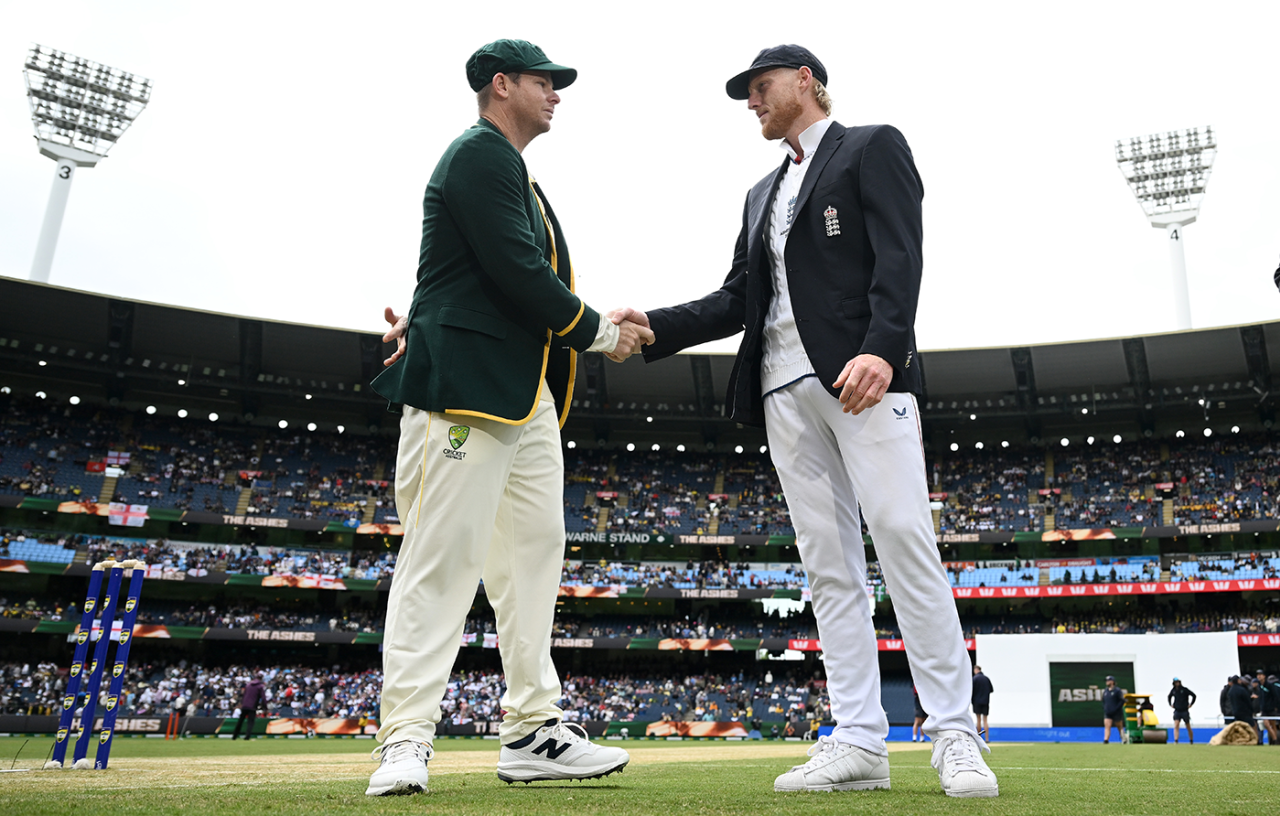 Steven Smith and Ben Stokes at the toss, Australia vs England, 4th Test, Melbourne, 1st day, December 26, 2025