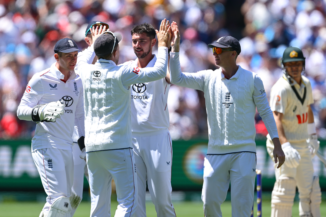 Josh Tongue removed Marnus Labuschagne for the second time in the game, Australia vs England, 4th Test, Melbourne, 2nd day, December 27, 2025