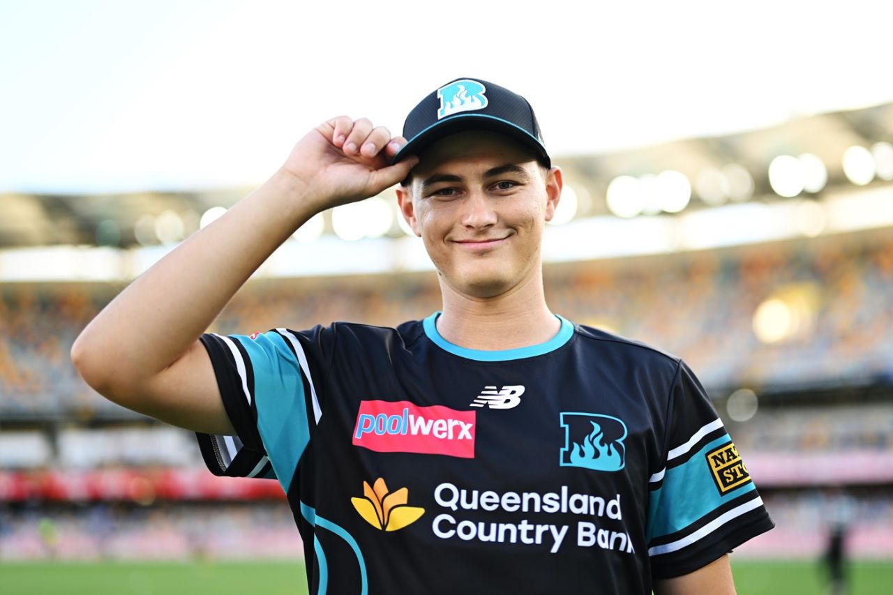 Thomas Balkin was handed a BBL debut at 21, Brisbane Heat vs Adelaide Strikers, BBL 2025-26, Brisbane, December 27, 2025
