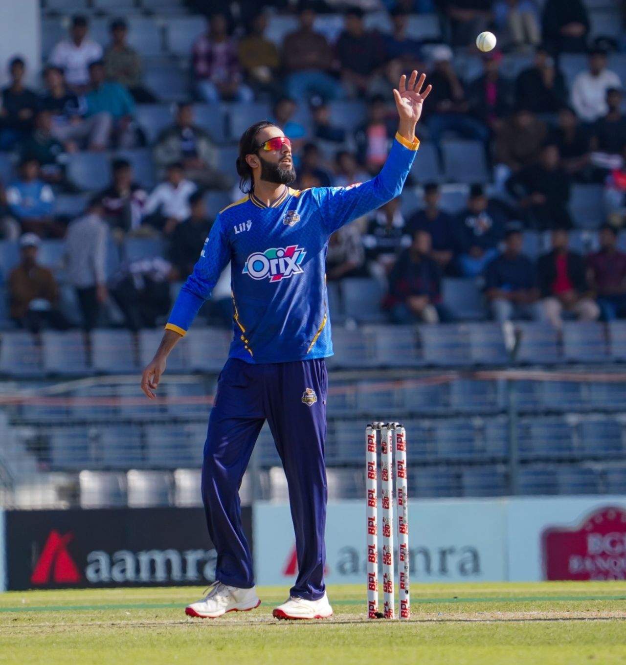 Imad Wasim picked up three wickets, Dhaka Capitals vs Rajshahi Warriors, Sylhet, BPL, December 27, 2025