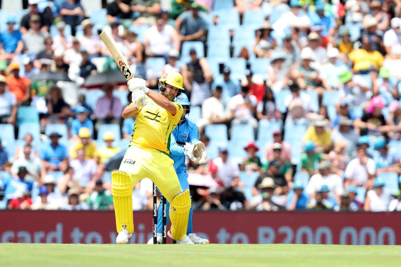 Rilee Rossouw hit plenty of boundaries in his knock of 48, Pretoria Capitals vs Joburg Super Kings, SA20 2025-26, Centurion, December 27, 2025