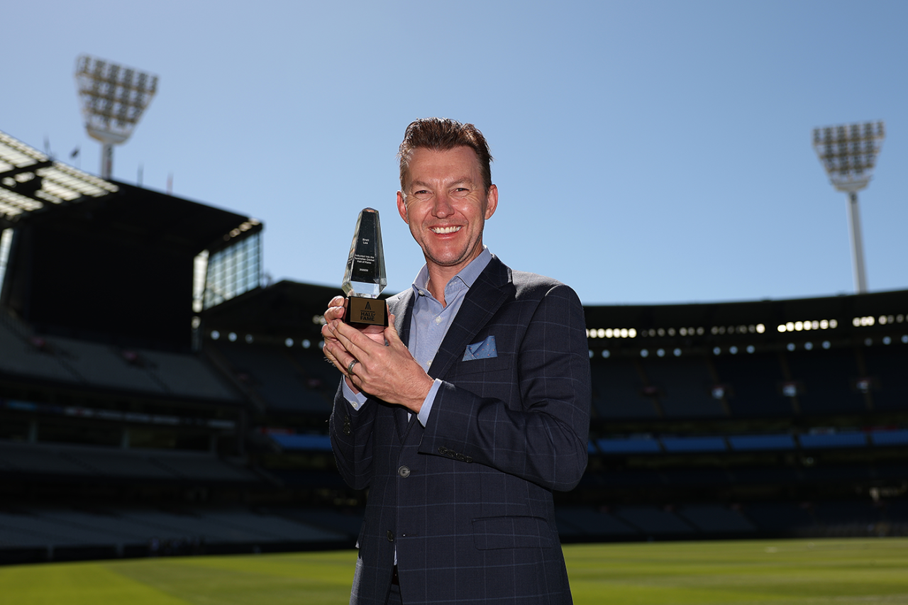 Brett Lee was inducted into the Cricket Australia Hall of Fame, Melbourne, December 28, 2025