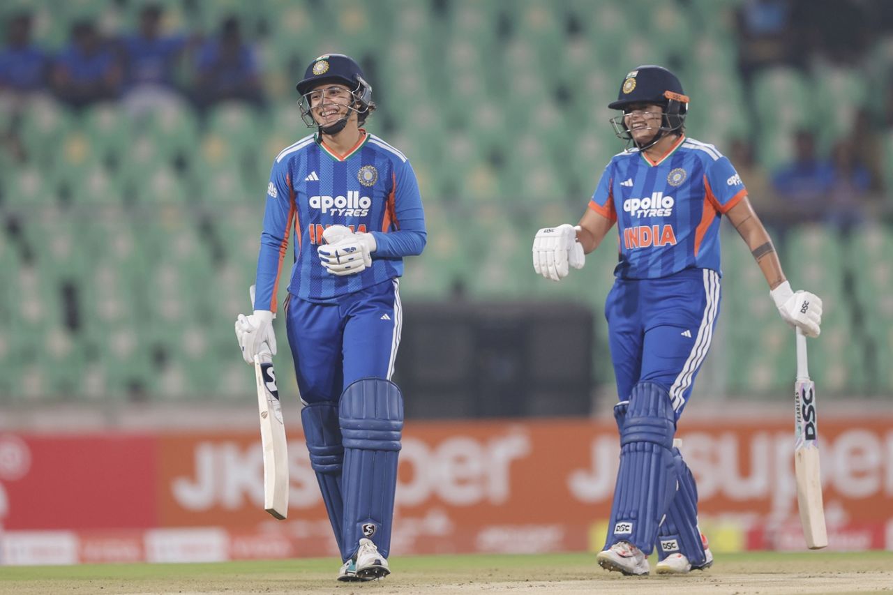 Smriti Mandhana and Shafali Verma got India off to a brisk start, India vs Sri Lanka, 4th Women's T20I, Thiruvananthapuram, December 28, 2025