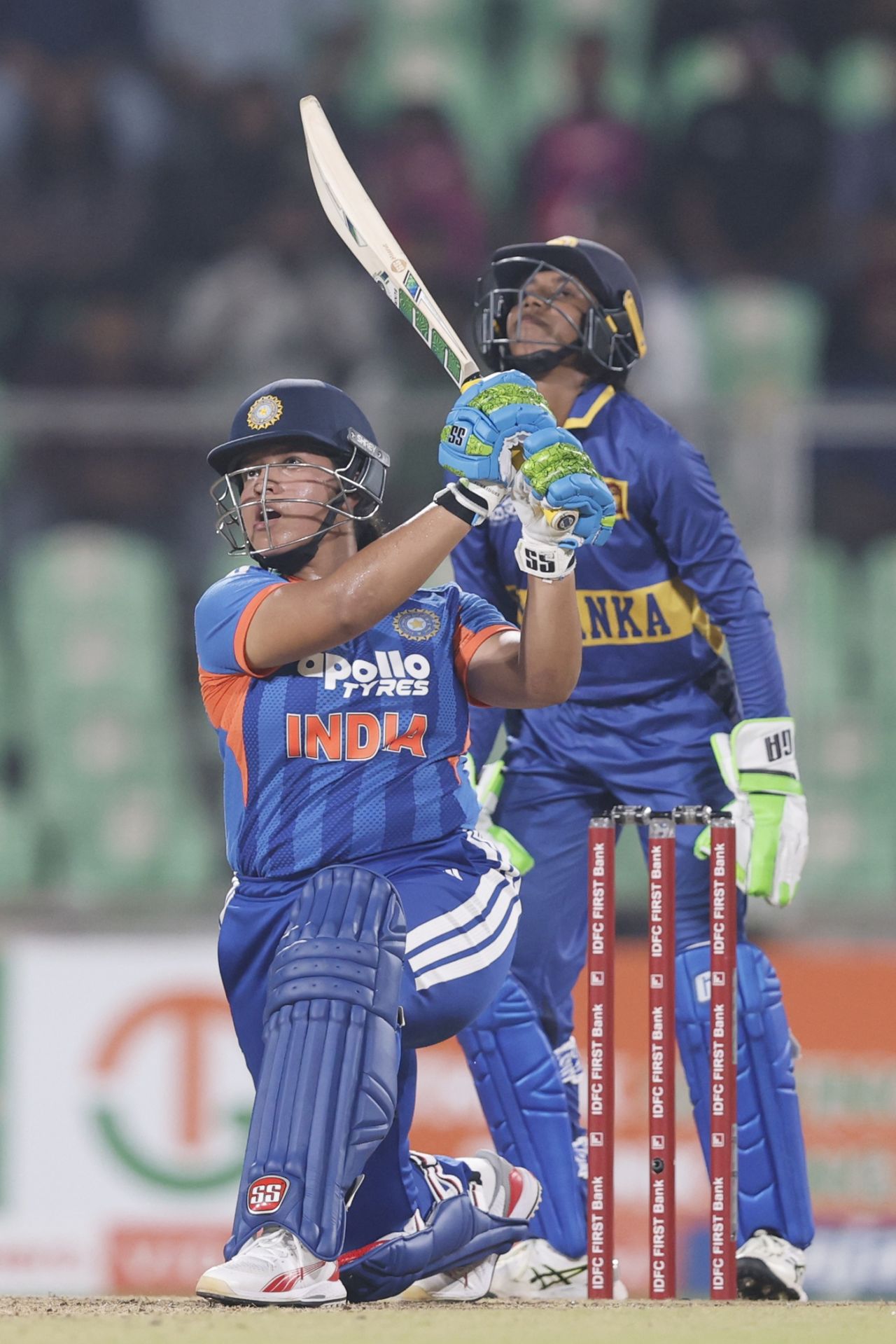 Richa Ghosh hit three sixes in her 16-ball stay, India vs Sri Lanka, 4th Women's T20I, Thiruvananthapuram, December 28, 2025