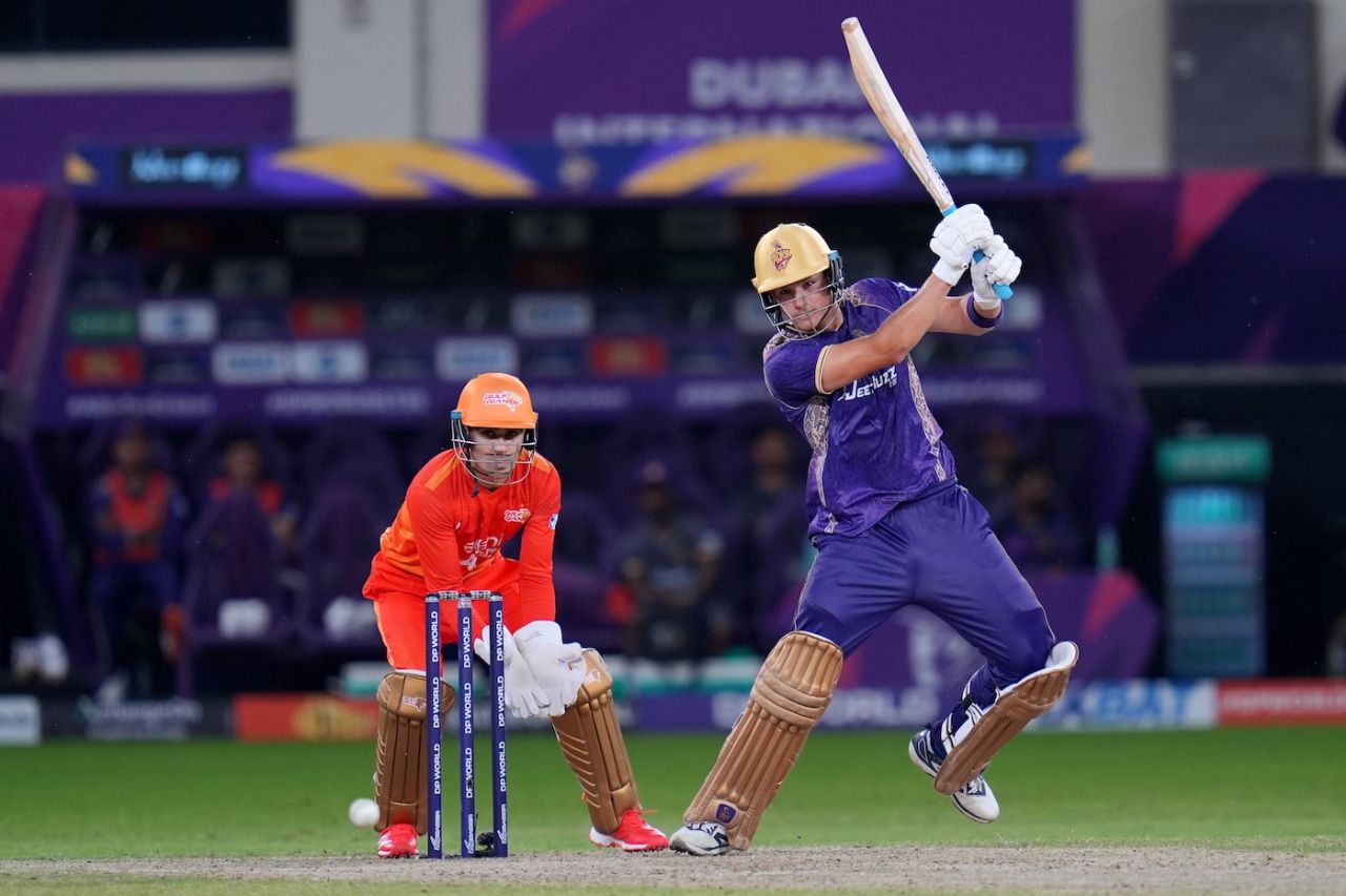 Michael Pepper started with a rapid fifty, Abu Dhabi Knight Riders vs Gulf Giants, ILT20 2025-26, Dubai, December 28, 2025