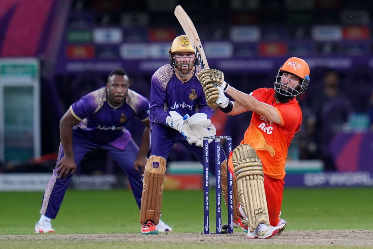 Moeen Ali's fighting 79 went in vain , Abu Dhabi Knight Riders vs Gulf Giants, ILT20 2025-26, Dubai, December 28, 2025