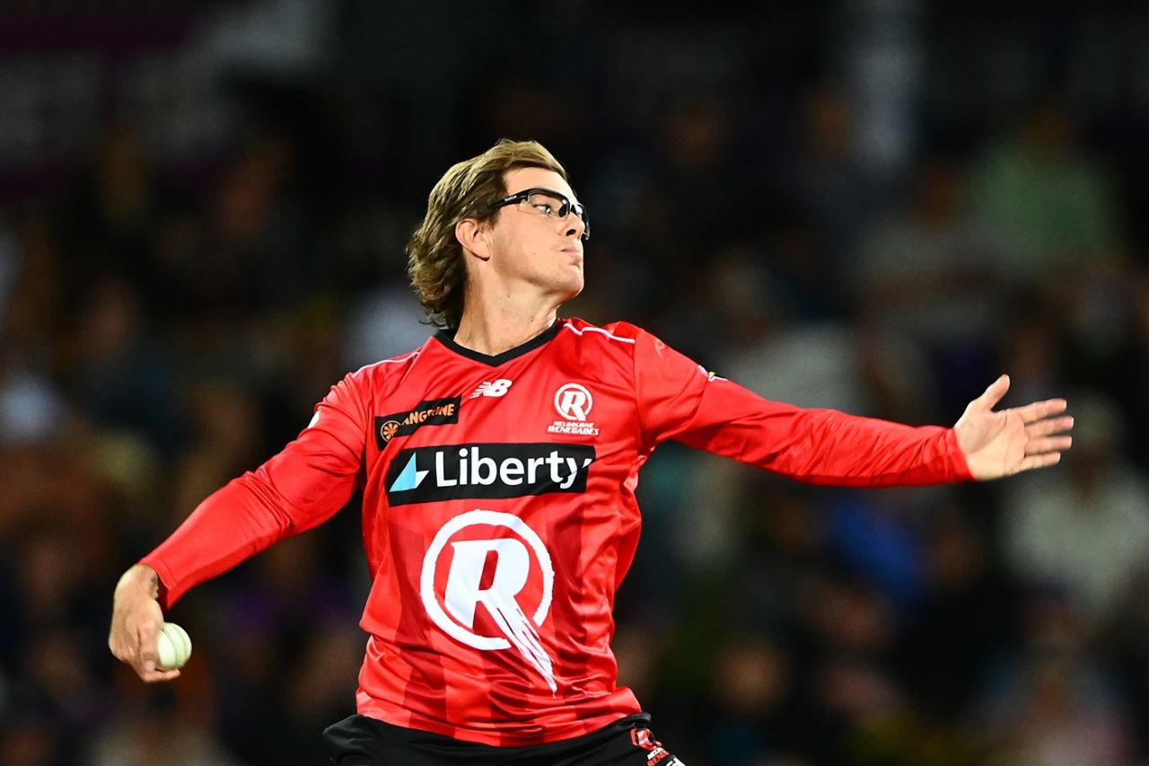 Adam Zampa picked up two wickets in an over, Hobart Hurricanes vs Melbourne Renegades, BBL, Hobart, December 29, 2025