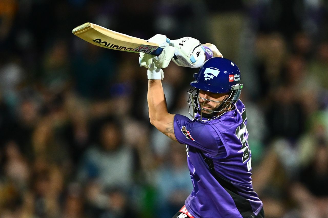 Matthew Wade made 43 off 20 balls, Hobart Hurricanes vs Melbourne Renegades, BBL, Hobart, December 29, 2025