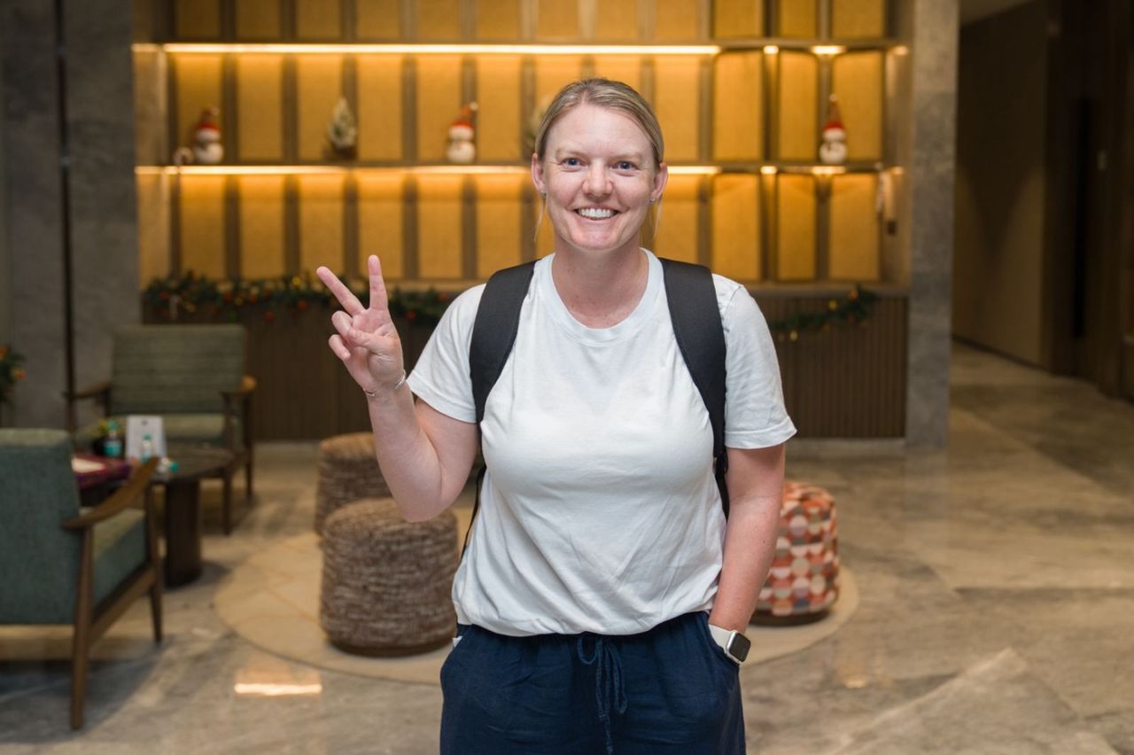 Kristen Beams is Mumbai Indians' new spin-bowling coach for WPL 2026, Mumbai, December 29, 2025