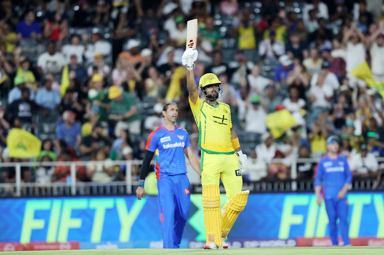 Shubham Ranjane scored his maiden SA20 fifty, Joburg Super Kings vs Durban's Super Giants, SA20, Johannesburg, January 1, 2026