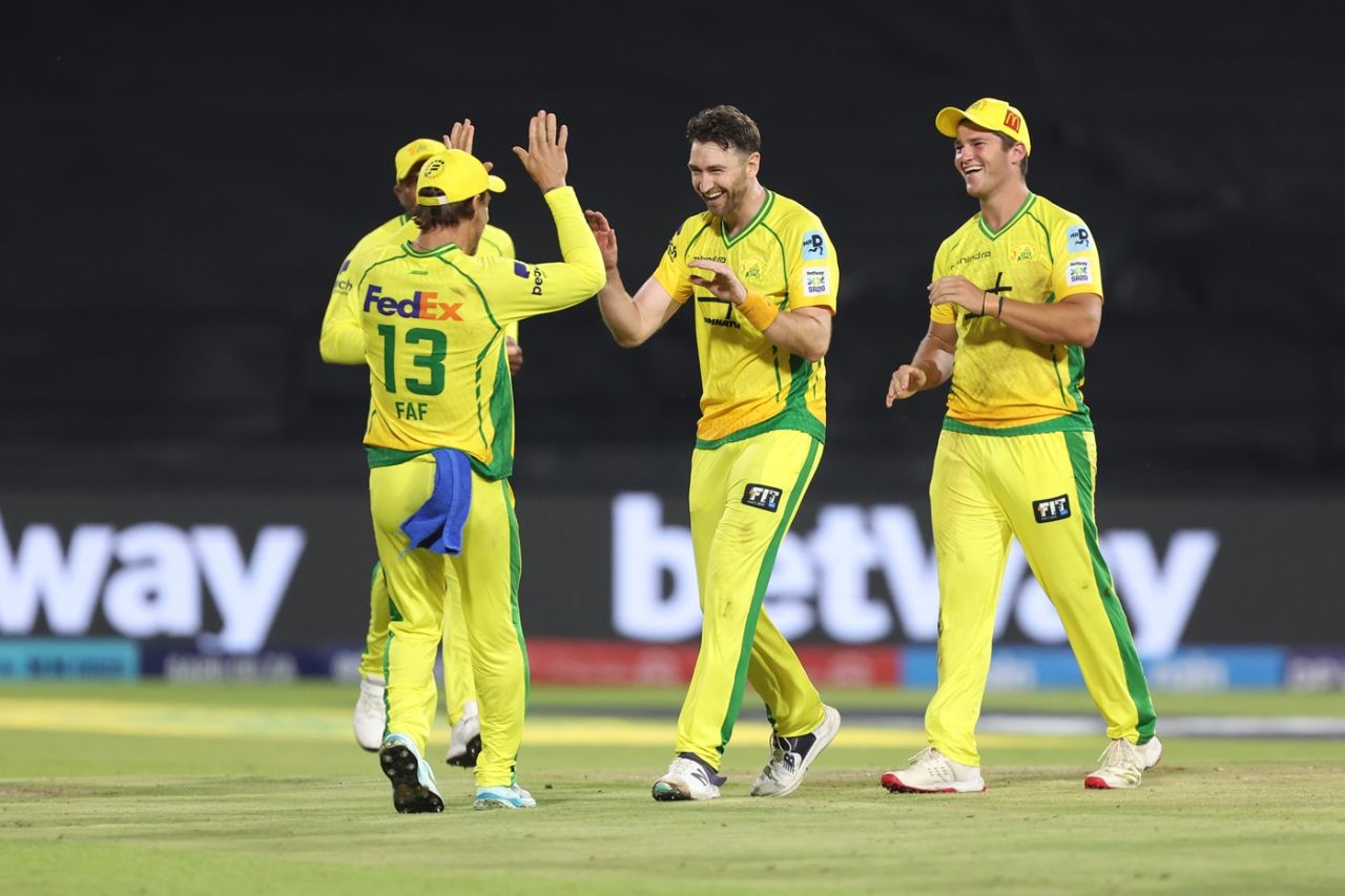 Richard Gleeson was the pick of the Super Kings bowlers, Joburg Super Kings vs Durban's Super Giants, SA20, Johannesburg, January 1, 2026