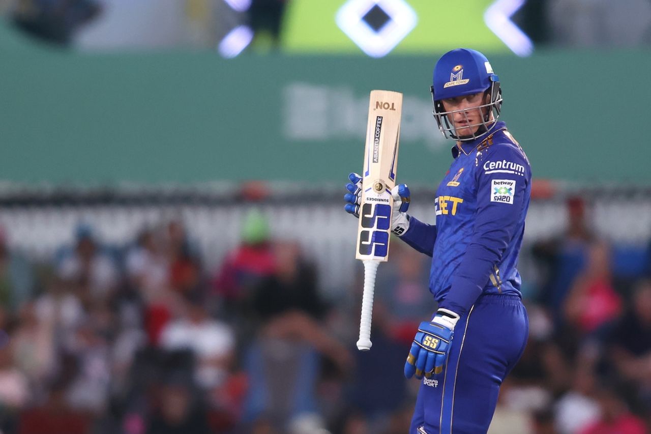 Rassie van der Dussen struck 59 off 42 balls, Paarl Royals vs MI Cape Town, SA 2026, Paarl, January 2, 2026