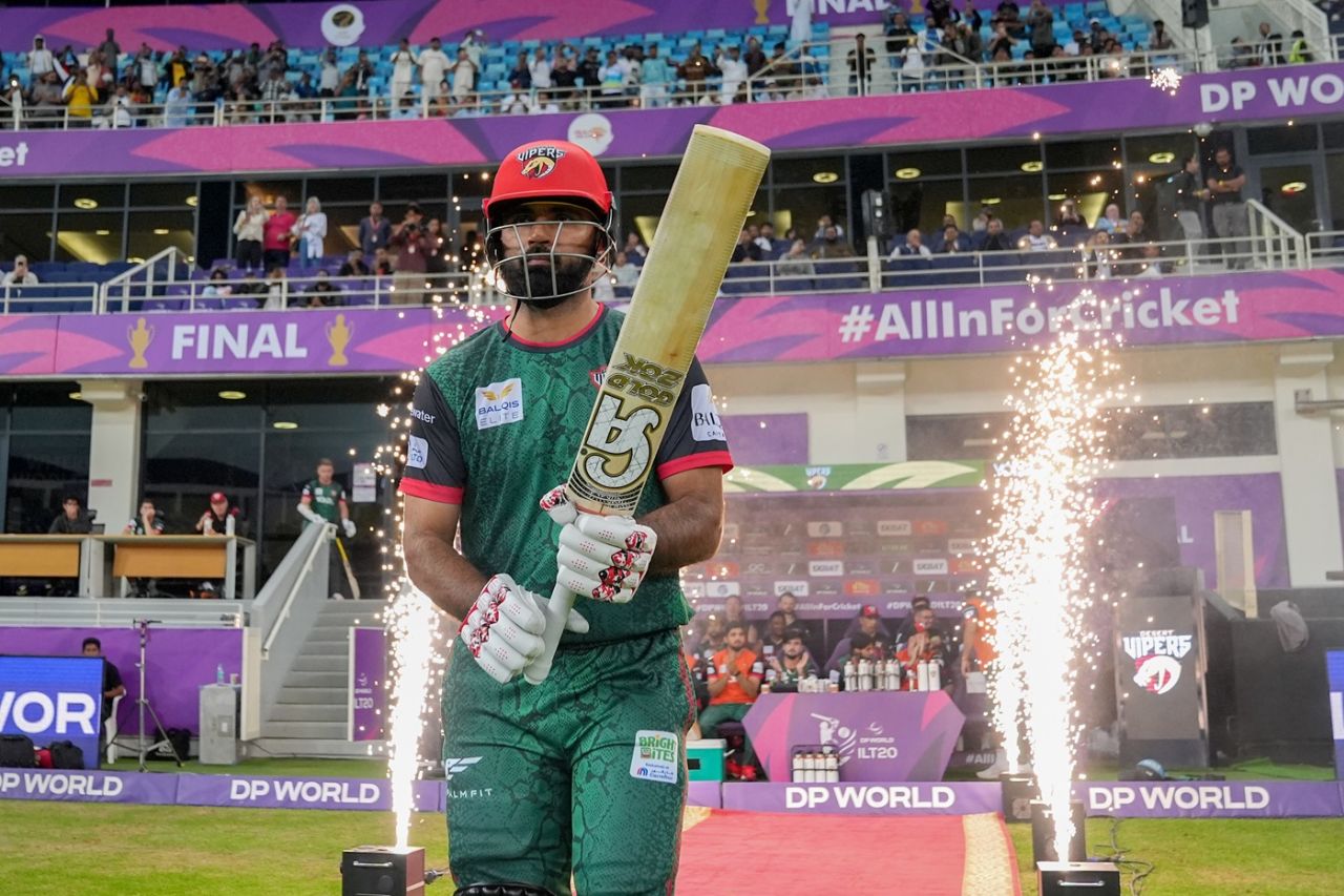 Fakhar Zaman scored 20 off 15 balls, Desert Vipers vs MI Emirates, ILT20, final, Dubai, January 4, 2026