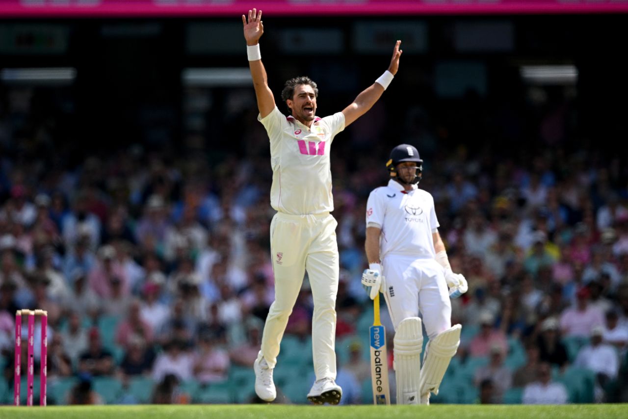Mitchell Starc dismissed Ben Stokes for the 14th time in Tests, Australia vs England, 5th Test, Sydney, January 5, 2025