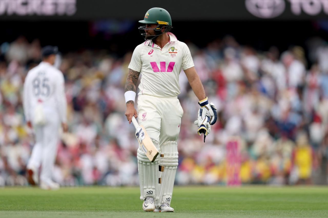 Jake Weatherald walks off after being dismissed, Australia vs England, 5th Test, Sydney, January 5, 2025