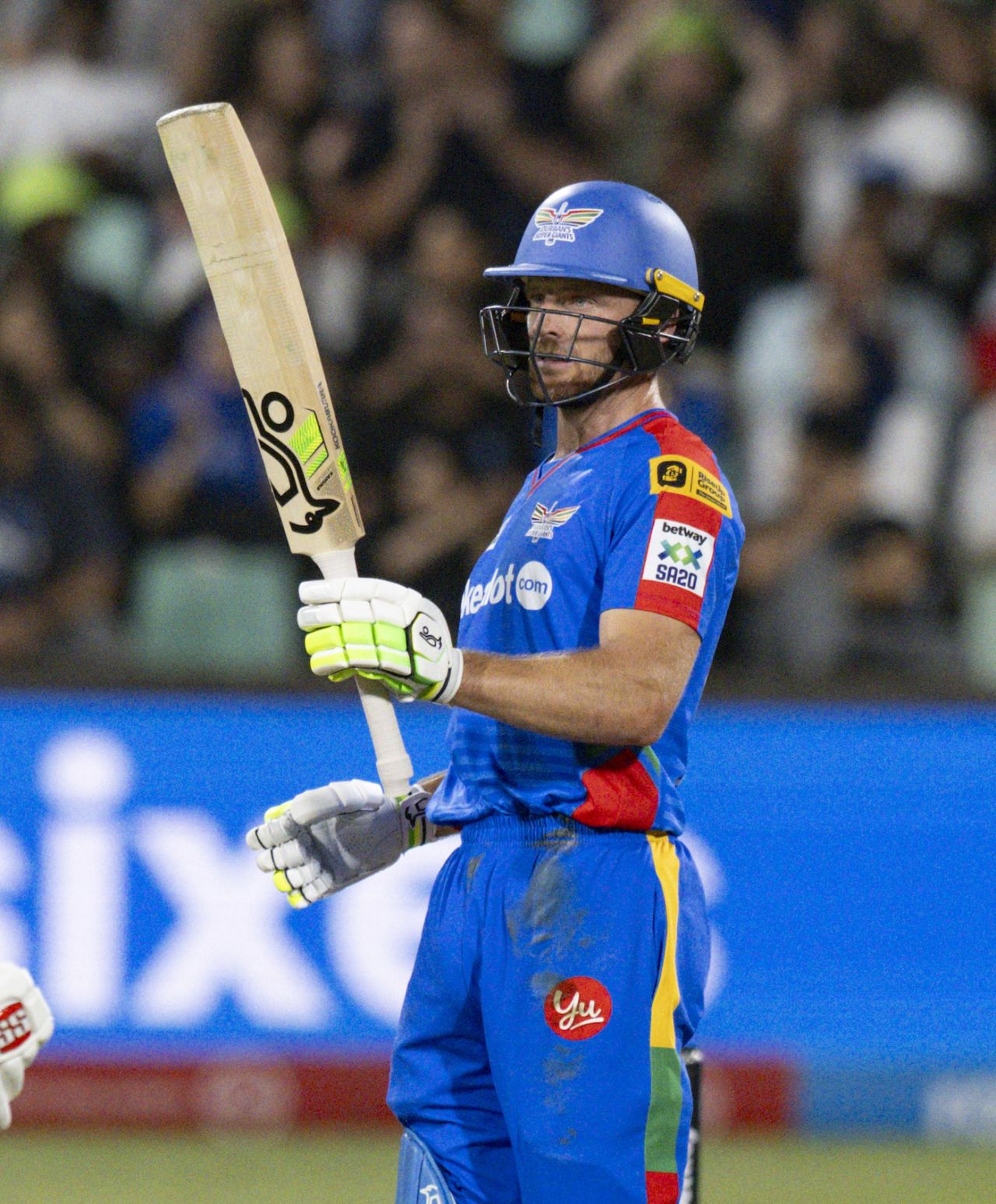 Jos Buttler celebrates his fifty, Durban Super Giants vs Pretoria Capitals, Durban, SA20 2025-26, January 7, 2026