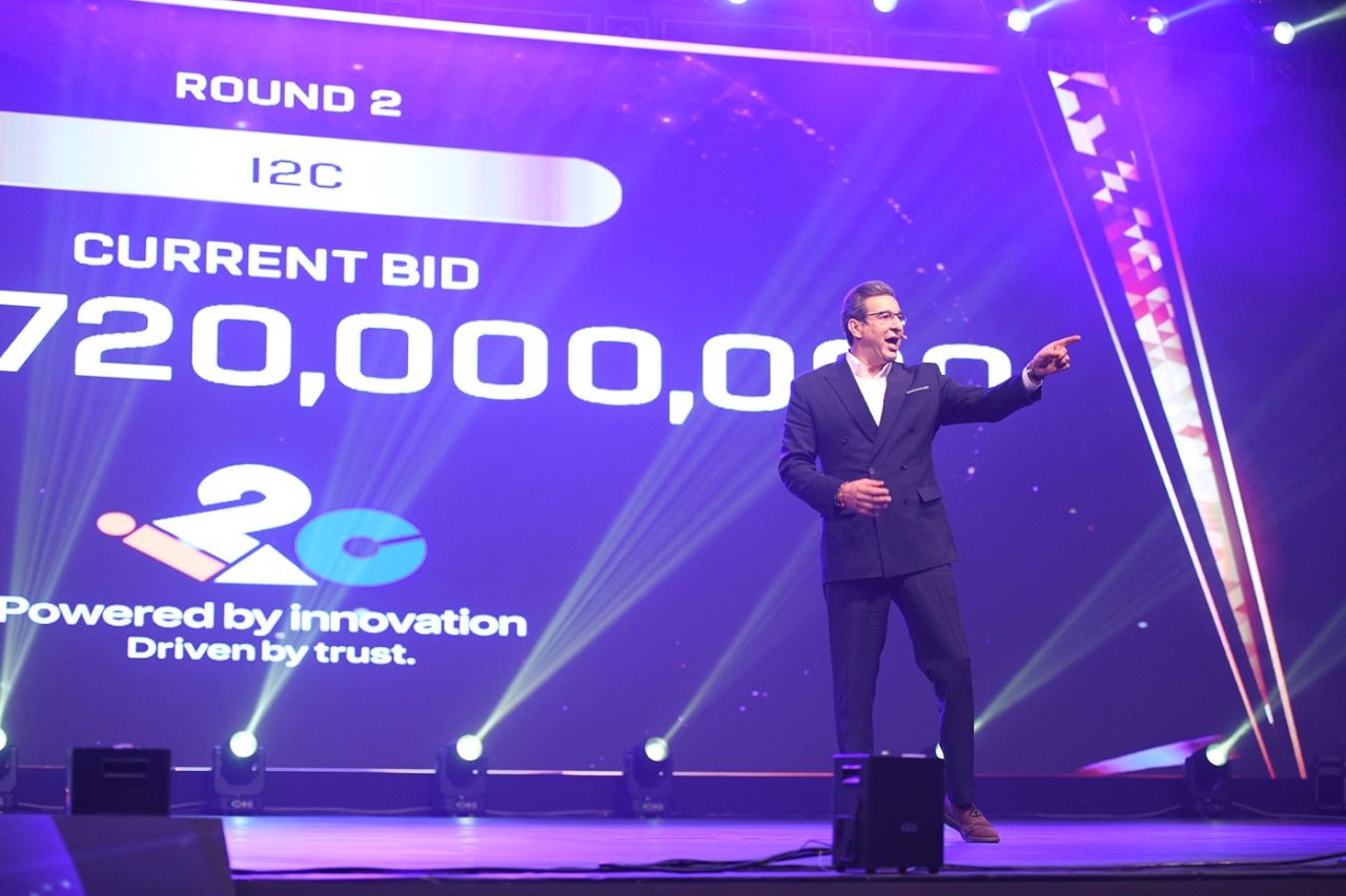 Wasim Akram at the PSL auction, Islamabad, January 8, 2026