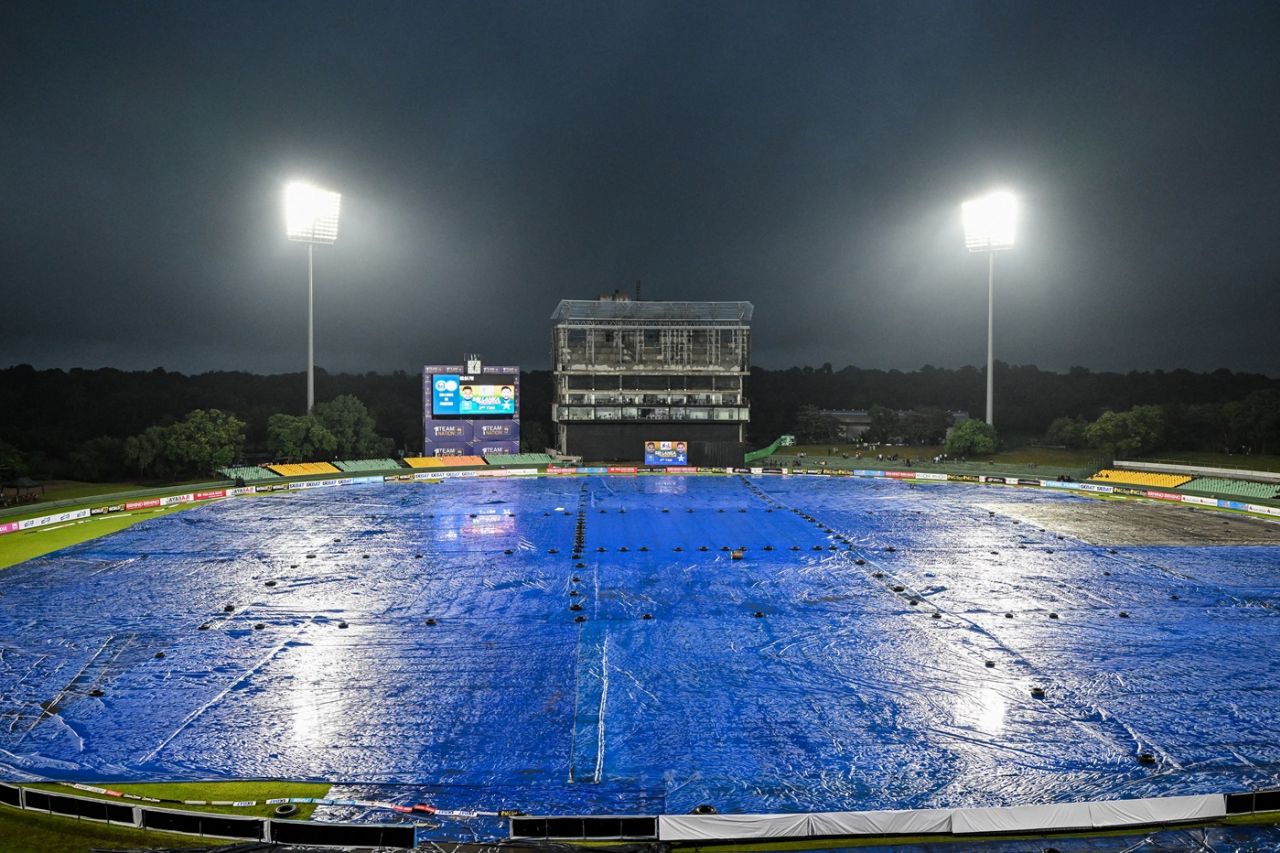 Rain delayed the toss in Dambulla, Sri Lanka vs Pakistan, 2nd T20I, Dambulla, January 9, 2025