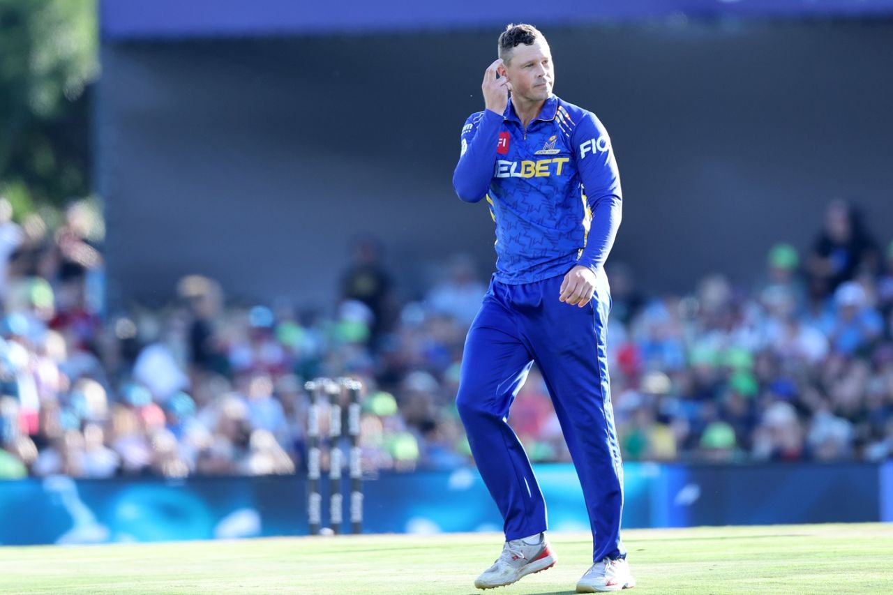 George Linde was feeling smart after dismissing Shai Hope, Pretoria Capitals vs MI Cape Town, SA20, Centurion, January 12, 2026