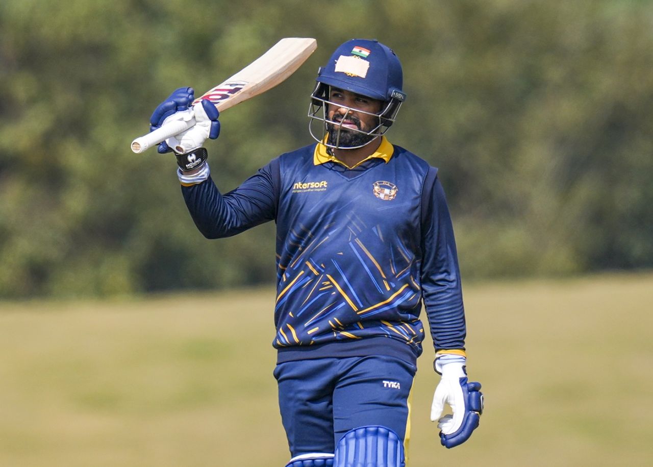 Prabhsimran Singh powered Punjab into the semi-finals of the Vijay Hazare Trophy, Madhya Pradesh vs Punjab, Vijay Hazare Trophy 2025-26, Bengaluru, January 13, 2026