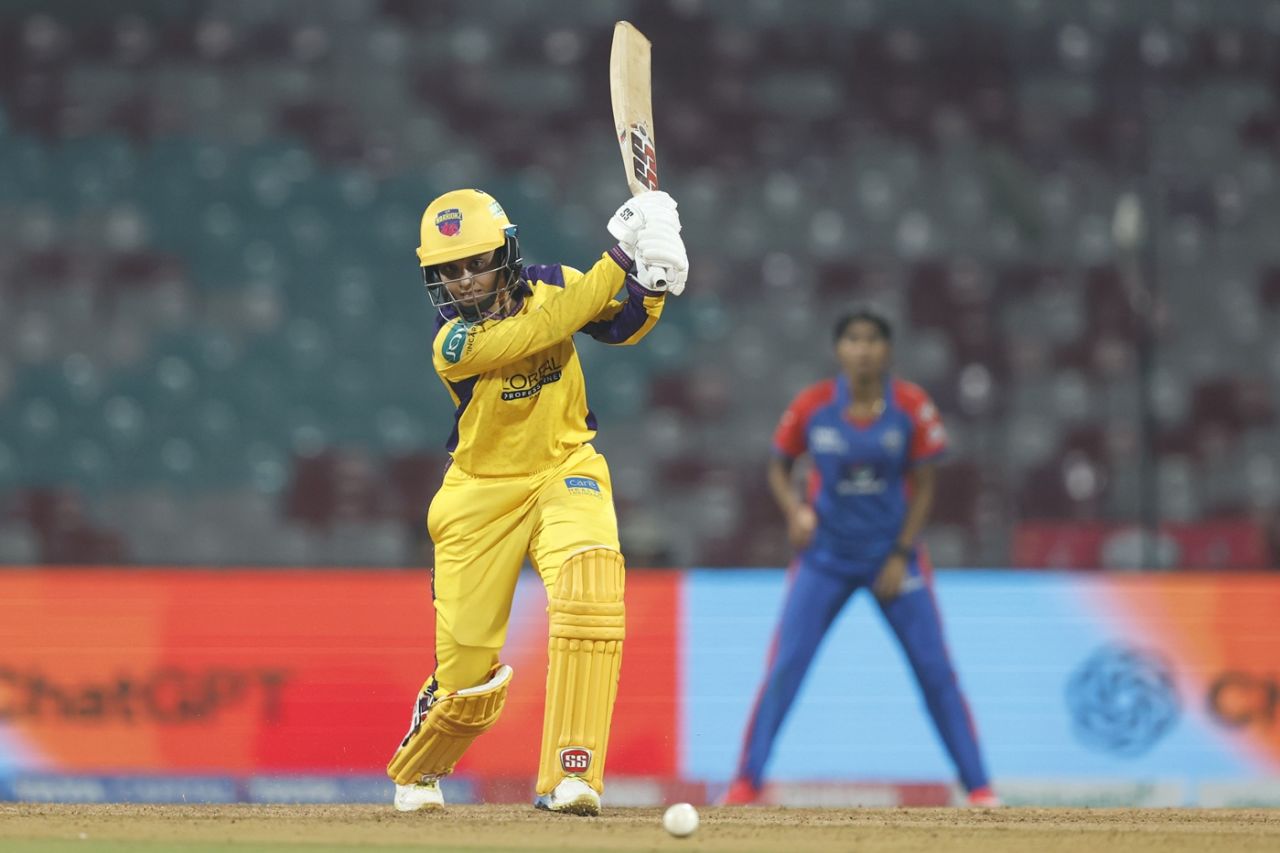 Harleen Deol was retired out on 47, UP Warriorz vs Delhi Capitals, WPL, Navi Mumbai, January 14, 2026