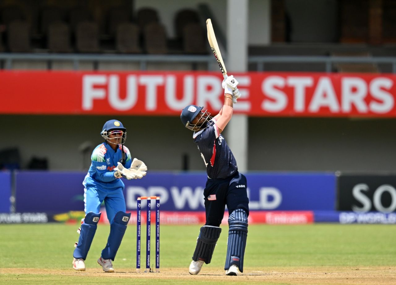 Nitish Sudini was a bright spark with the bat for USA, India vs USA, ICC Men's Under-19 World Cup, Bulawayo, January 15, 2026