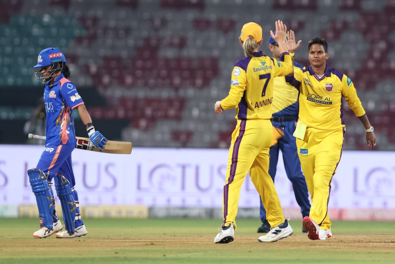 Deepti Sharma got UP Warriorz the first breakthrough, Mumbai Indians vs UP Warriorz, WPL 2026, DY Patil, January 15, 2026