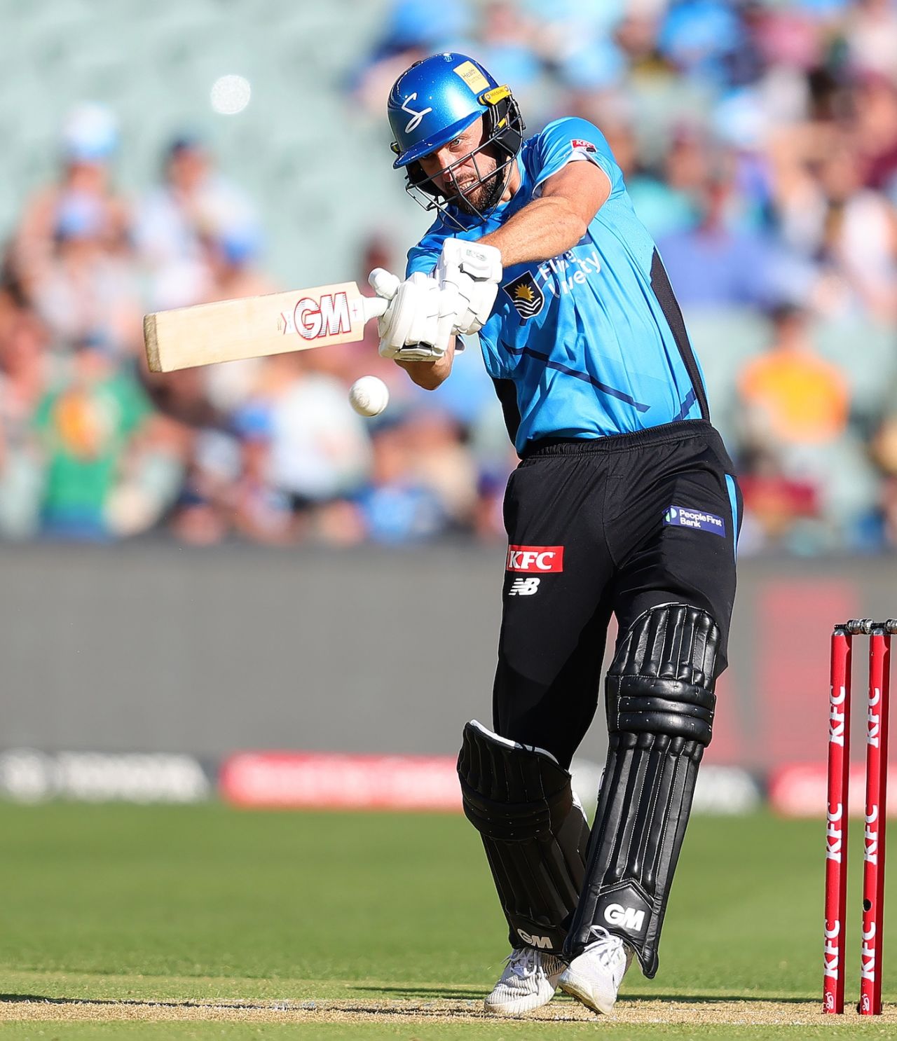 Matthew Short gives the ball a wallop, Adelaide Strikers vs Melbourne Renegades, BBL, Adelaide, January 17, 2026