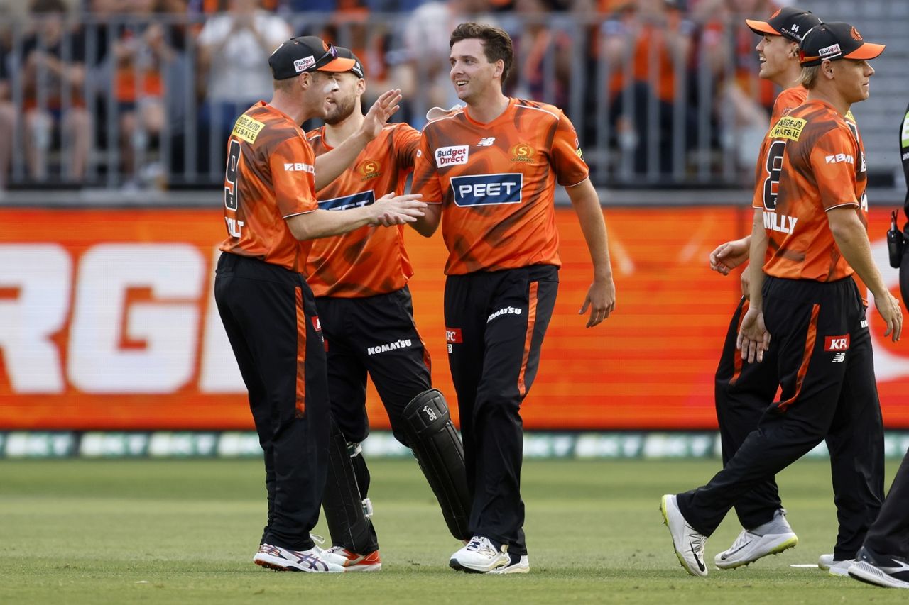 Jhye Richardson picked up 4 for 16, Perth Scorchers vs Melbourne Stars, BBL, Perth, January 17, 2026