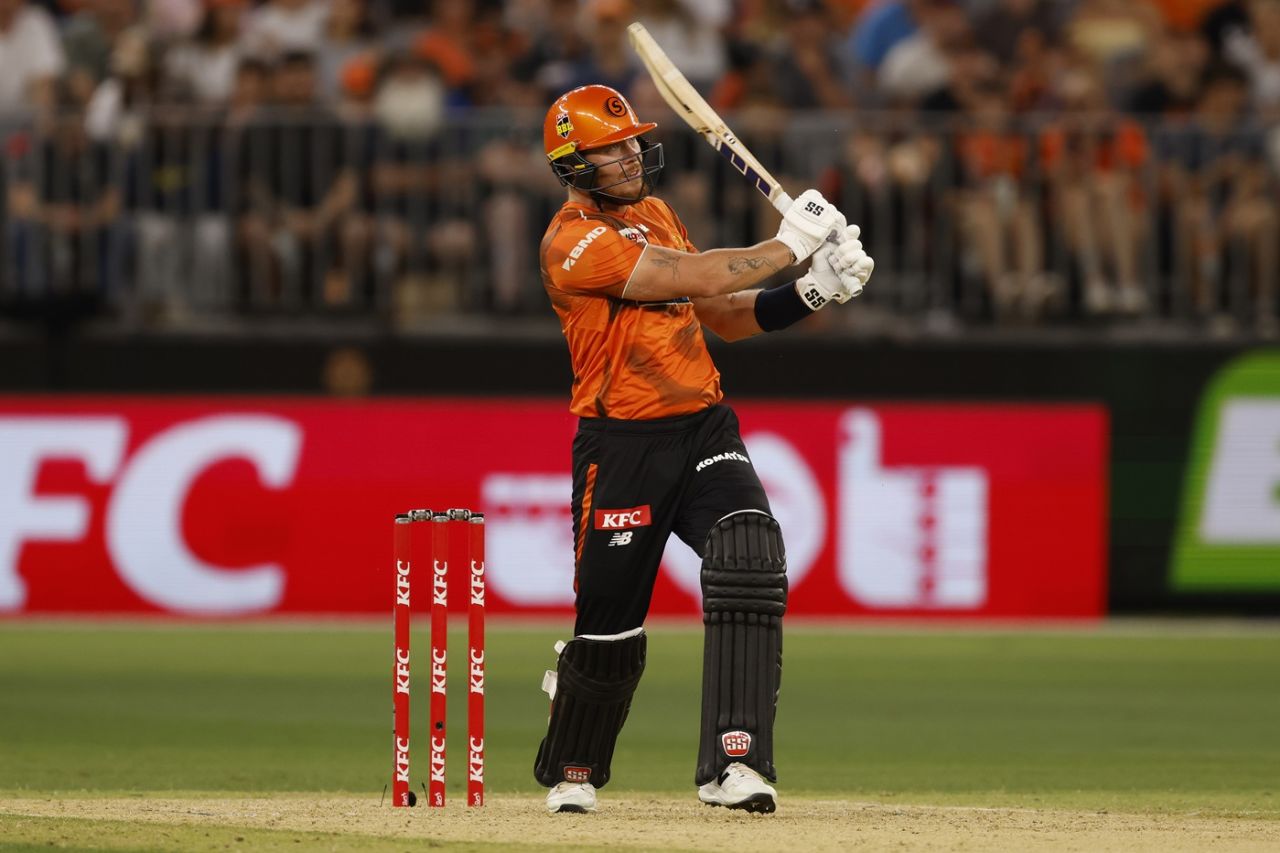 Finn Allen struck a fine half-century to steady Scorchers, Perth Scorchers vs Melbourne Stars, BBL, Perth, January 17, 2026