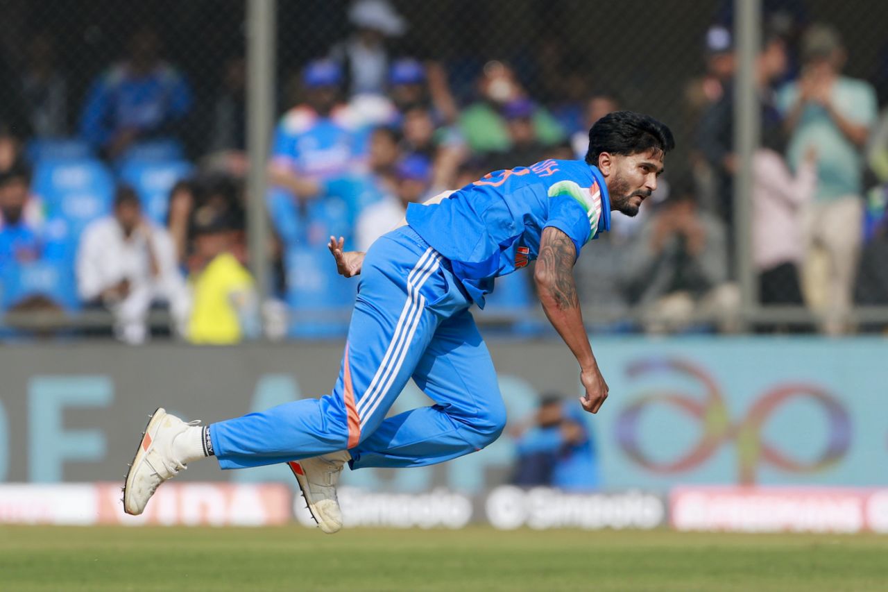 Nitish Kumar Reddy was economical in his first spell, India vs New Zealand, 3rd ODI, Indore, January 18, 2026