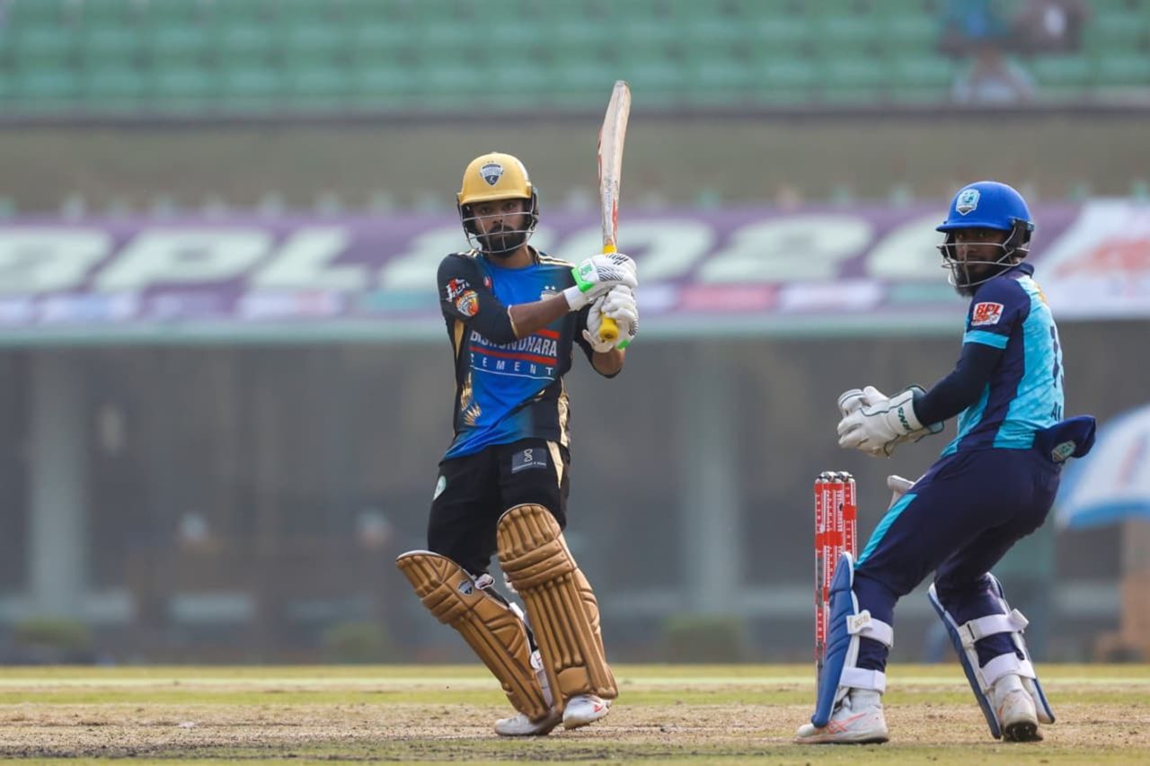 Towhid Hridoy scored 109 to lead the chase, Noakhali Express vs Rangpur Riders, BPL, Mirpur, January 18, 2026