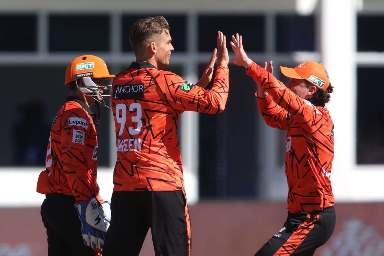 Chris Green trapped Ryan Rickelton lbw, Sunrisers Eastern Cape vs MI Cape Town, SA20, Gqeberha, January 18, 2026