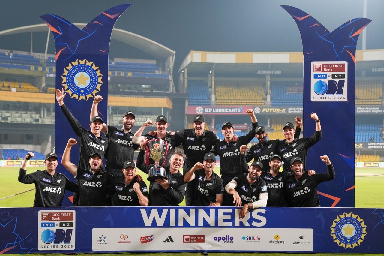New Zealand registered their first ODI series win in India, India vs New Zealand, 3rd ODI, Indore, January 18, 2026