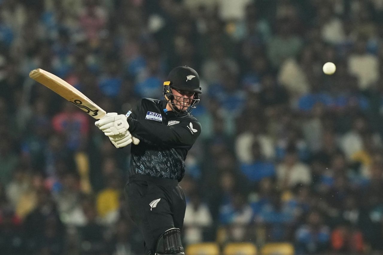 Mark Chapman put on a threatening stand with Glenn Phillips, India vs New Zealand, 1st T20I, Nagpur, January 21, 2026