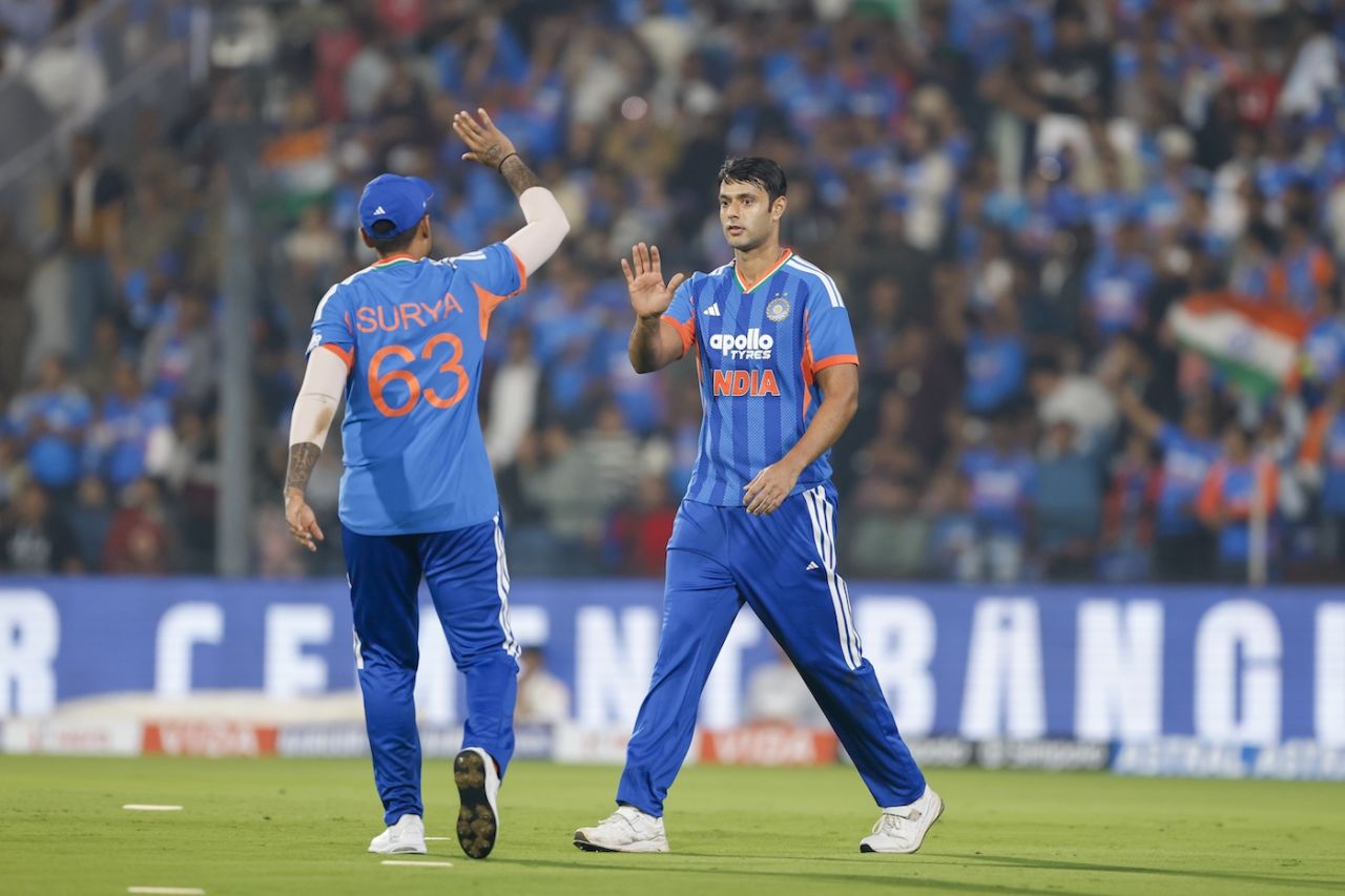 Shivam Dube struck twice in the last over, India vs New Zealand, 1st T20I, Nagpur, January 21, 2026