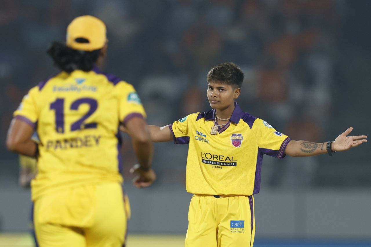 What's the fuss - Kranti Gaud after bowling Danni Wyatt-Hodge, Gujarat Giants vs UP Warriorz, WPL, Vadodara, January 22, 2026