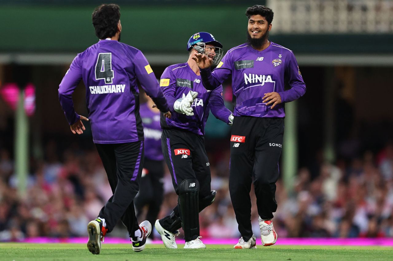 Rishad Hossain claimed two wickets in an over, Sydney Sixers vs Hobart Hurricanes, BBL, Challenger, SCG, January 23, 2026