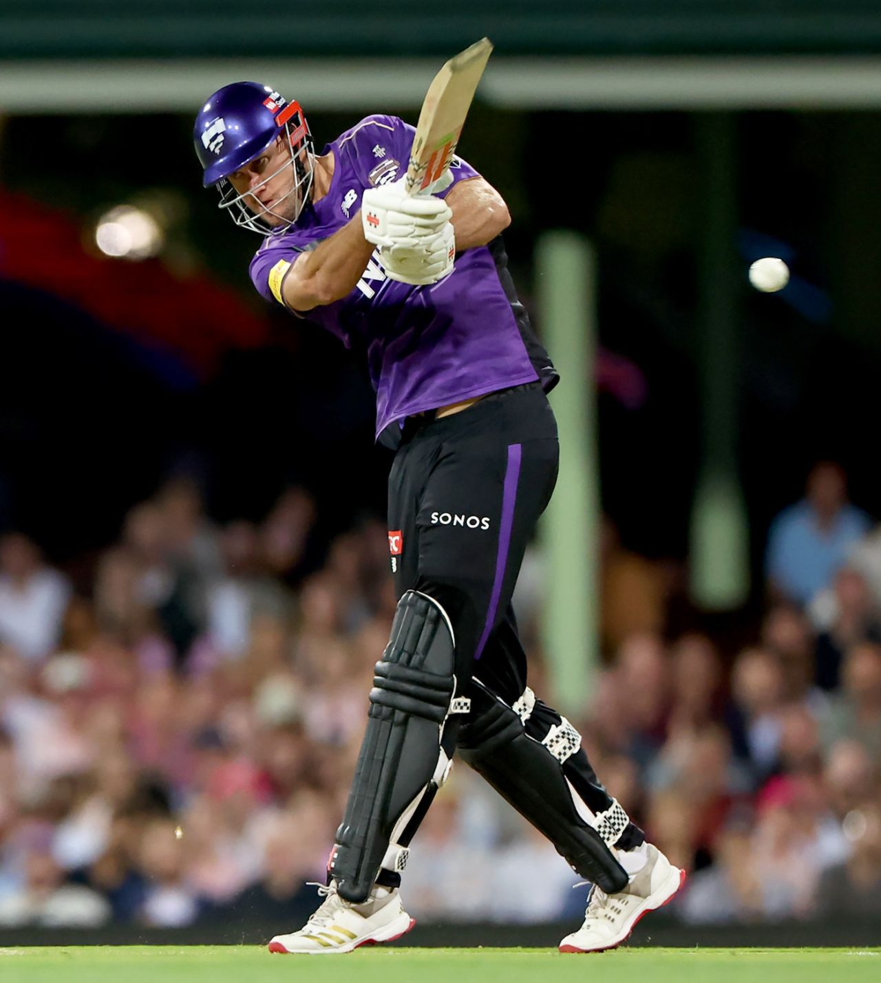 Beau Webster swings the ball away, Hobart Hurricanes vs Sydney Sixers, BBL Challengers, Sydney, December 23, 2025