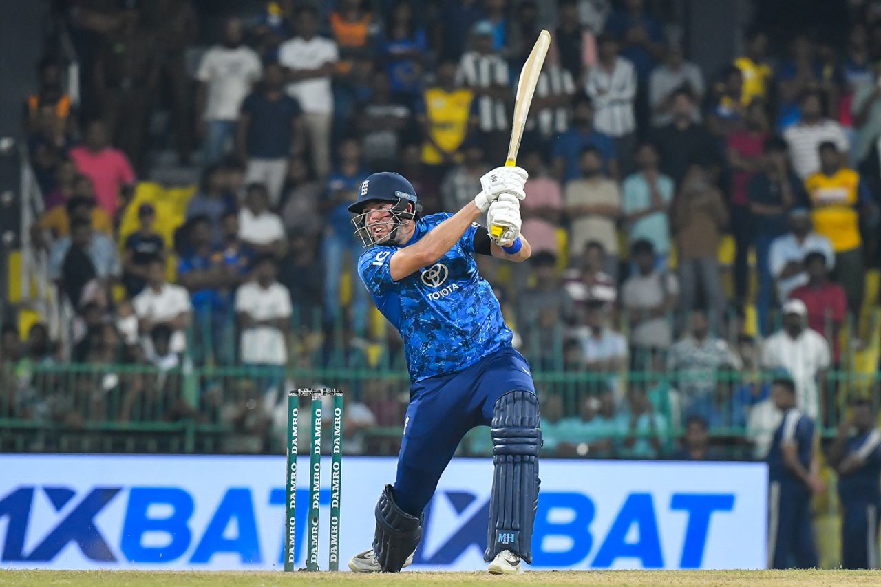 Jamie Overton's blows kept England in touch at the death, Sri Lanka vs England, 1st ODI, Colombo, January 22, 2026