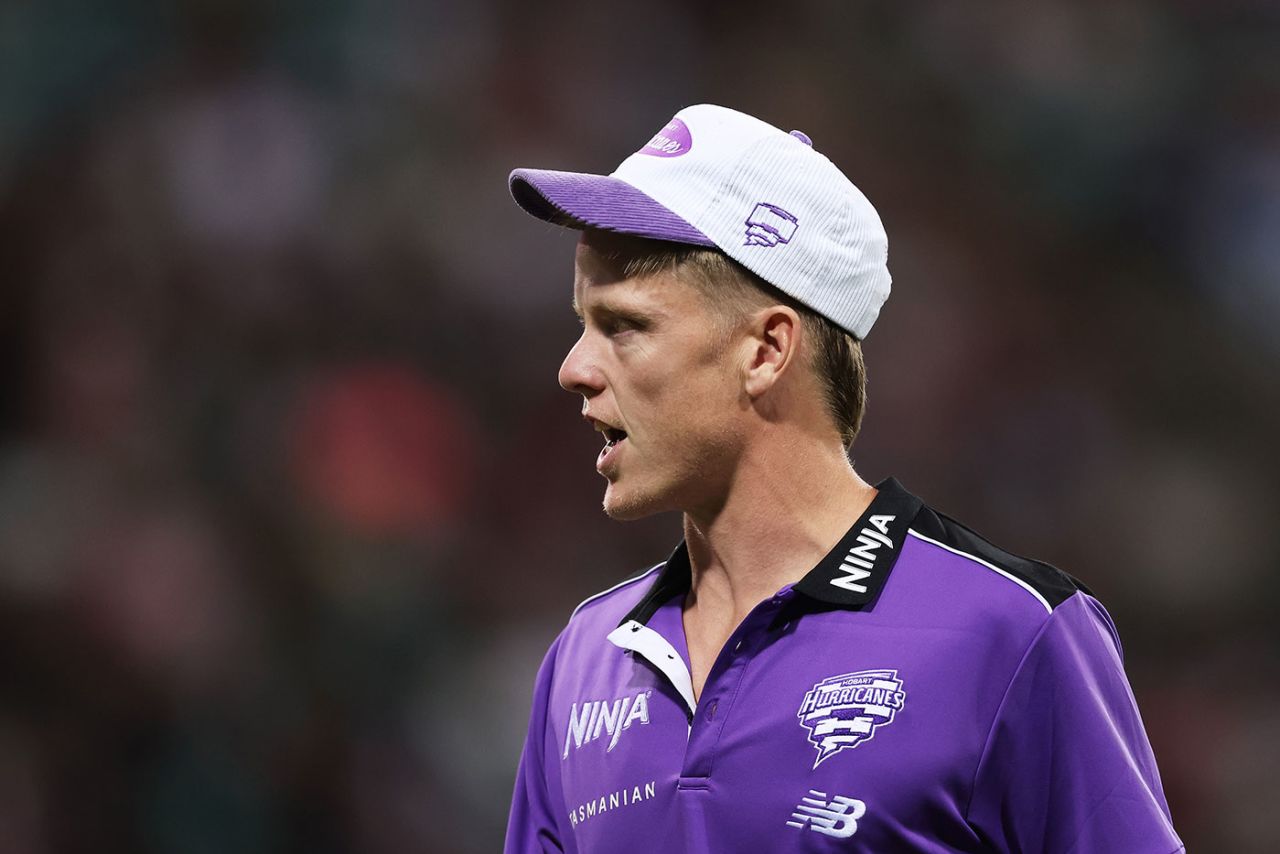 Nathan Ellis had to watch from the sidelines, Hobart Hurricanes vs Sydney Sixers, BBL Challengers, Sydney, December 23, 2025